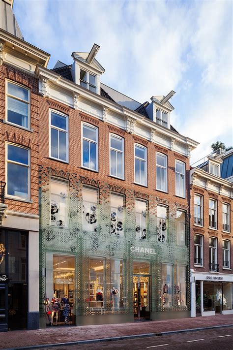 mvrdv glass brick chanel night|Chanel store façade made with glass bricks.